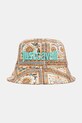 Just Cavalli kapelusz damski bawełniany beżowy 80QAZK3A.ZG407