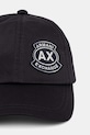 Armani Exchange Бейсболка чоловіча бавовняна XM002538.AF15502 чорний SS26