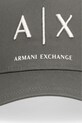 Armani Exchange baseball kapa moška bombažna XM002696.AF15502 zelena SS26