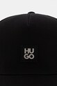 HUGO καπέλο trucker ανδρικό βαμβακερό Marsel-Trucker-SL 50560454 μαύρο SS26