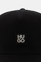 HUGO καπέλο trucker ανδρικό βαμβακερό Marsel-Trucker-SL 50560454 μαύρο SS26