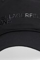 Karl Lagerfeld Jeans czapka z daszkiem męska A2M33028 czarny SS26