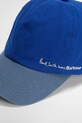 Barbour x Paul Smith Cap baseball cap bawełniana męska niebieski MHA0964BL71