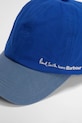 Barbour x Paul Smith Cap baseball cap bawełniana męska niebieski MHA0964BL71