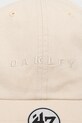 Oakley czapka baseballowa męska bawełniana FOS902103 beżowy SS26