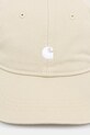 Carhartt WIP Madison Logo Cap czapka bejsbolówka bawełniana męska I036730.3M7XX beżowy SS26
