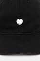 Carhartt WIP Heart Metal Cap czapka baseballowa bawełniana męska I036302.0M4XX czarny SS26
