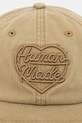 Human Made 6PANEL CAP baseball cap bawełniana damska HM31GD021 beżowy SS26