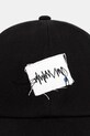 Ader Error czapka bejsbolowa bawełniana męska BN23FYHW0201BK czarny SS26