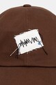 Ader Error czapka z daszkiem bawełniana męska BN23FYHW0201BR brązowy SS26