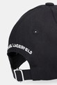 Akcesoria Karl Lagerfeld czapka z daszkiem bawełniana IKON B1W33096 czarny