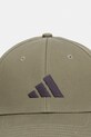 adidas czapka z daszkiem bawełniana BB Cap JP0395 zielony SS26
