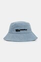 Karl Lagerfeld Jeans kapelusz bawełniany bawełna niebieski B1W33056