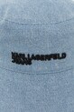 Akcesoria Karl Lagerfeld Jeans kapelusz bawełniany B1W33056 niebieski