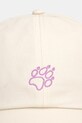 Jack Wolfskin czapka bejsbolowa bawełniana Celebrate The Paw A65772 beżowy SS26