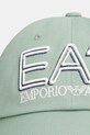 EA7 Emporio Armani șapcă de baseball din bumbac AF15502.7X000597 verde SS26