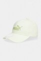 Puma czapka z daszkiem bawełniana Wardrobe Essential zielony 026835