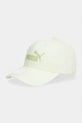 Puma czapka z daszkiem bawełniana Wardrobe Essential zielony 026835