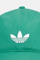 adidas Originals czapka z daszkiem bawełniana KC8039 zielony SS26
