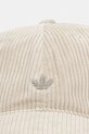 adidas Originals czapka z daszkiem sztruksowa KC8049 beżowy SS26