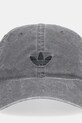 adidas Originals czapka z daszkiem bawełniana KE0856 szary SS26