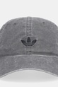 adidas Originals czapka z daszkiem bawełniana KE0856 szary SS26
