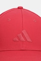 adidas czapka z daszkiem bawełniana KF0408 czerwony SS26