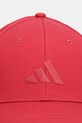 adidas czapka z daszkiem bawełniana KF0408 czerwony SS26