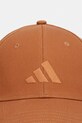 adidas czapka z daszkiem bawełniana KF0409 brązowy SS26
