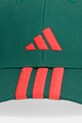 adidas czapka z daszkiem bawełniana KG0850 zielony SS26