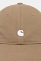 Carhartt WIP cotton baseball cap Madison Logo Cap I036730.1Q5XX brown SS26