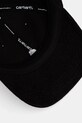 Carhartt WIP czapka z daszkiem sztruksowa Harlem Cap czarny I036729.0D2XX