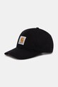 Carhartt WIP czapka z daszkiem bawełniana Canvas Cap bawełna czarny I036653.89XX