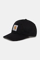 Carhartt WIP czapka z daszkiem bawełniana Canvas Cap bawełna czarny I036653.89XX
