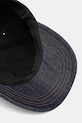 A.P.C. czapka z daszkiem jeansowa CASQUETTE THAIS granatowy COHIZ.M24127