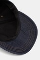 A.P.C. czapka z daszkiem jeansowa CASQUETTE THAIS granatowy COHIZ.M24127