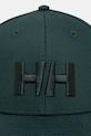 Helly Hansen czapka baseballowa bawełniana 67648 zielony SS26