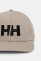 Helly Hansen czapka bejsbolówka bawełniana 67648 beżowy SS26