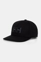Helly Hansen czapka baseballowa bawełniana czarny 67648