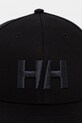Helly Hansen czapka baseballowa bawełniana 67648 czarny SS26