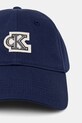 Calvin Klein Καπέλο με γείσο βαμβακερό LV04D5083G σκούρο μπλε SS26