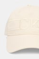 Calvin Klein καπέλο με γείσο βαμβακερό LV04D5084G μπεζ SS26