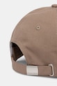 Akcesoria Calvin Klein czapka z daszkiem bawełniana LV04G5027G brązowy