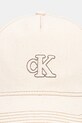 Calvin Klein καπέλο μπέιζμπολ βαμβακερό LV04F5061G μπεζ SS26