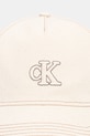 Calvin Klein καπέλο μπέιζμπολ βαμβακερό LV04F5061G μπεζ SS26