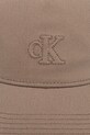 Calvin Klein cappello da baseball in cotone LV04F5061G marrone SS26