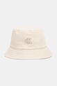 Calvin Klein καπέλο bucket βαμβακερό μπεζ LV04F5062G