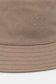 Calvin Klein καπέλο bucket βαμβακερό LV04F5062G καφέ SS26