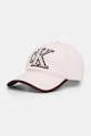 Calvin Klein baseballová čepice bavlněná růžová LV04F5065G