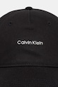 Calvin Klein baseballová čepice bavlněná LV04F5072G černá SS26